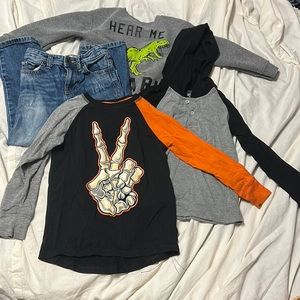 Lot of 4 boys clothes. Size 4-5